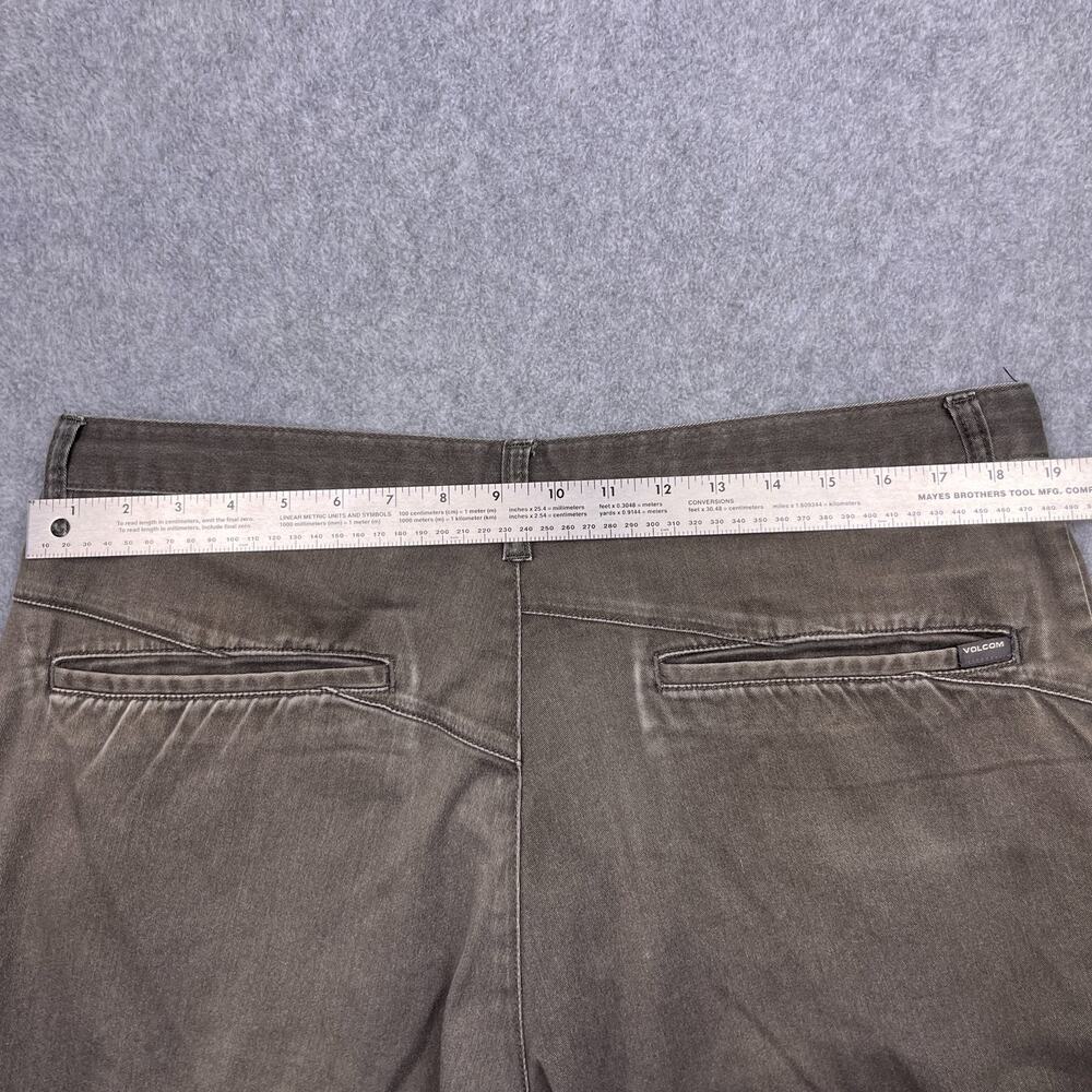 volcom corpo class chino shorts mens 36 gray flat front - Picture 10 of 13